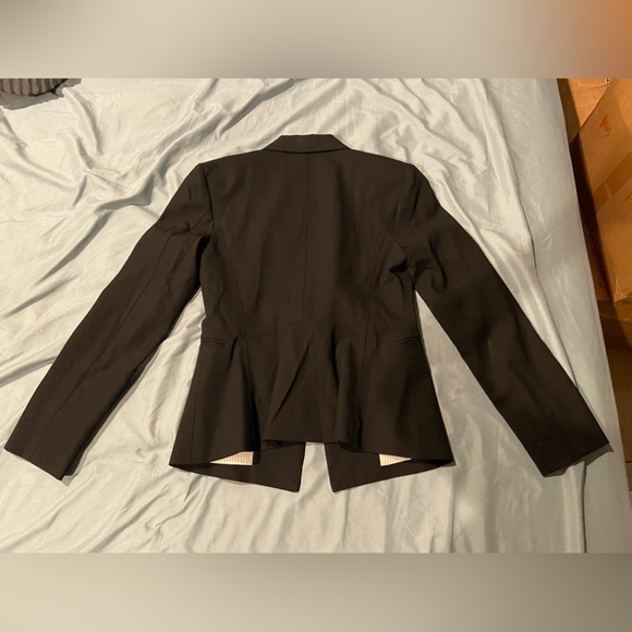 MM Lafleur Hoffman Black Blazer in Tropical Wool Size 0P - Picture 8 of 12